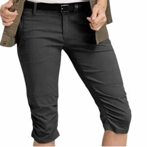 PrAna Black Revenna Knicker Capri‎ Hiking Pants Size 10